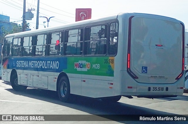 Taguatur - Taguatinga Transporte e Turismo 35-518 na cidade de São Luís, Maranhão, Brasil, por Rômulo Martins Serra. Número da foto: #13292516.
