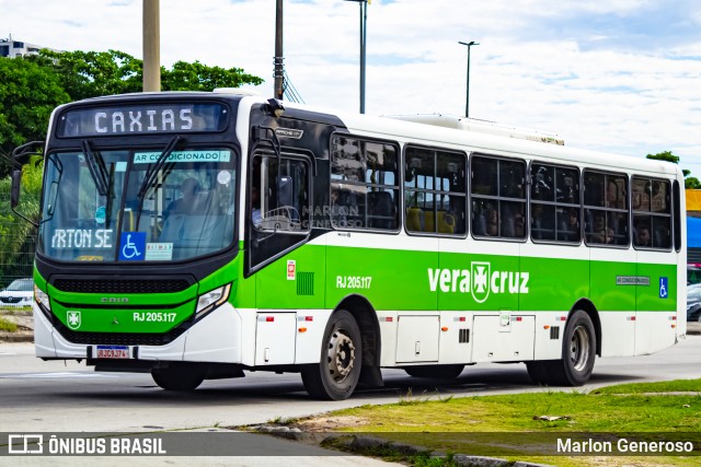 Viação Vera Cruz RJ 205.117 na cidade de Rio de Janeiro, Rio de Janeiro, Brasil, por Marlon Generoso. Número da foto: #13292811.
