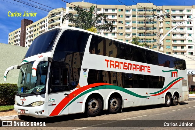 Transmariane Turismo 1460 na cidade de Caldas Novas, Goiás, Brasil, por Carlos Júnior. Número da foto: #13291616.