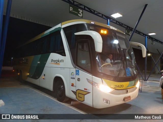 Empresa Gontijo de Transportes 21420 na cidade de Bom Jesus da Lapa, Bahia, Brasil, por Matheus Cauã. Número da foto: #13290718.