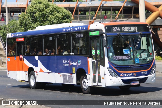 Viação Ideal B28528 na cidade de Rio de Janeiro, Rio de Janeiro, Brasil, por Paulo Henrique Pereira Borges. Número da foto: #13293175.