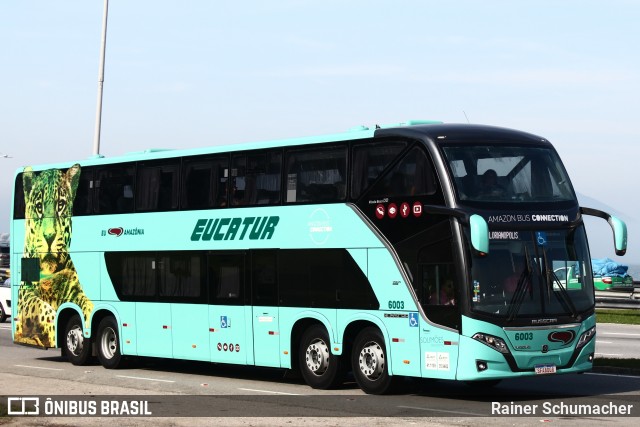 Eucatur - Empresa União Cascavel de Transportes e Turismo 6003 na cidade de Florianópolis, Santa Catarina, Brasil, por Rainer Schumacher. Número da foto: #13291765.