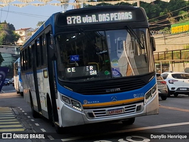 Transportes Barra D13133 na cidade de Rio de Janeiro, Rio de Janeiro, Brasil, por Danyllo Henrique. Número da foto: #13291058.