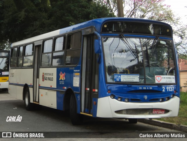 Sambaíba Transportes Urbanos 21137 na cidade de São Paulo, São Paulo, Brasil, por Carlos Alberto Matias. Número da foto: #13292433.