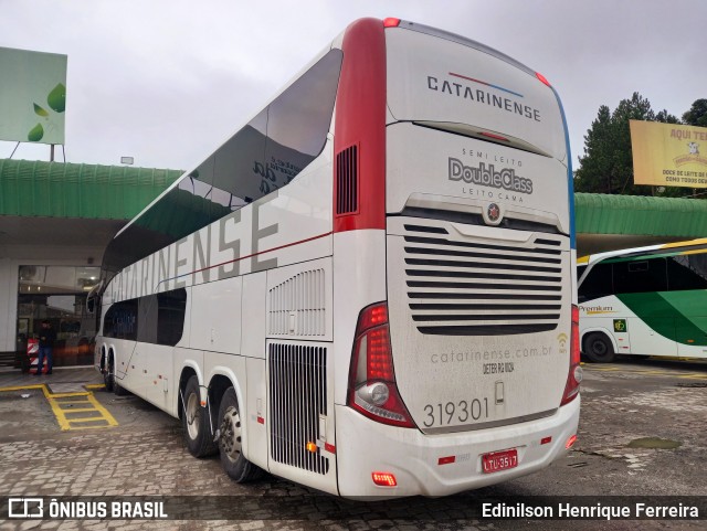 Auto Viação Catarinense 319301 na cidade de Quatro Barras, Paraná, Brasil, por Edinilson Henrique Ferreira. Número da foto: #13291268.