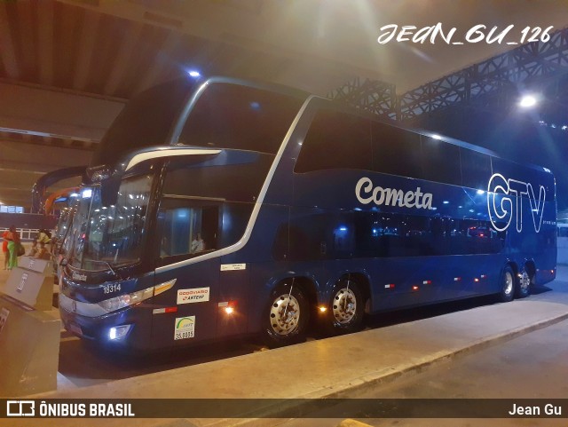 Viação Cometa 18314 na cidade de Santos, São Paulo, Brasil, por Jean Gu. Número da foto: #13291026.