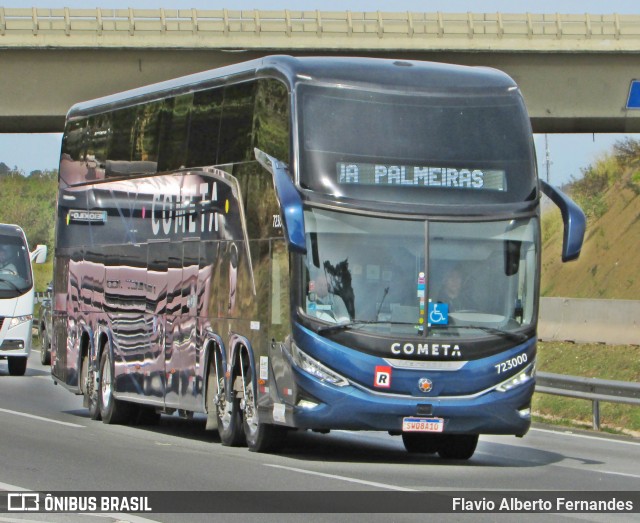 Viação Cometa 723000 na cidade de Araçariguama, São Paulo, Brasil, por Flavio Alberto Fernandes. Número da foto: #13291102.