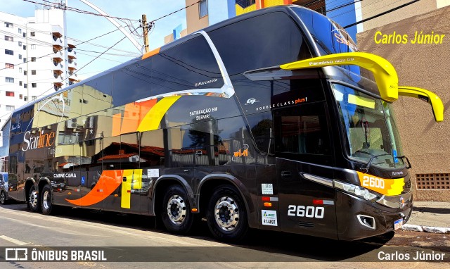 Starline Turismo 2600 na cidade de Caldas Novas, Goiás, Brasil, por Carlos Júnior. Número da foto: #13291697.