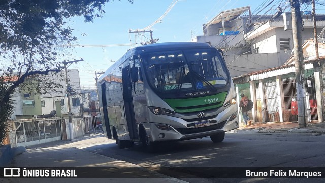 Transcooper > Norte Buss 1 6118 na cidade de São Paulo, São Paulo, Brasil, por Bruno Felix Marques. Número da foto: #13290828.