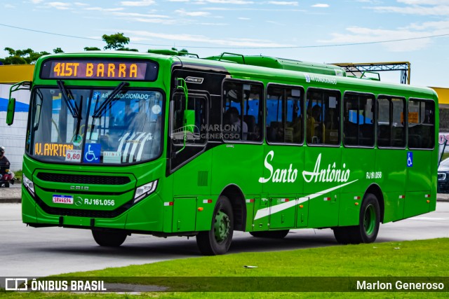 Transportes Santo Antônio RJ 161.053 na cidade de Rio de Janeiro, Rio de Janeiro, Brasil, por Marlon Generoso. Número da foto: #13293414.