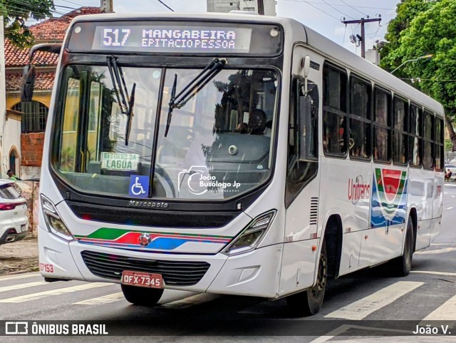 Consórcio Unitrans - 07 > Transnacional 07153 na cidade de João Pessoa, Paraíba, Brasil, por João V.. Número da foto: #13290704.