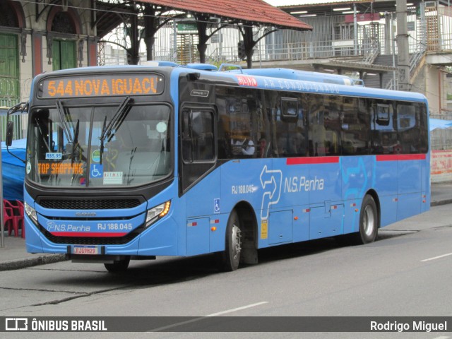 Viação Nossa Senhora da Penha RJ 188.045 na cidade de Rio de Janeiro, Rio de Janeiro, Brasil, por Rodrigo Miguel. Número da foto: #13291917.