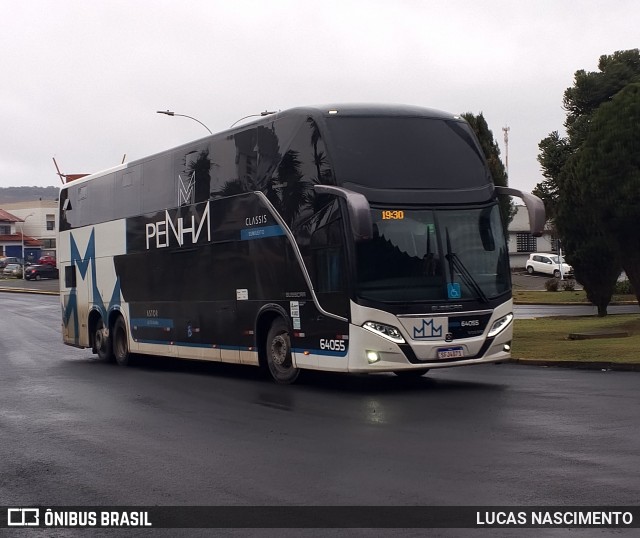 Empresa de Ônibus Nossa Senhora da Penha 64055 na cidade de Lages, Santa Catarina, Brasil, por LUCAS NASCIMENTO. Número da foto: #13292548.
