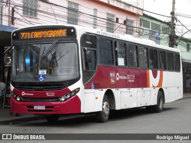 Auto Viação Palmares D17159 na cidade de Rio de Janeiro, Rio de Janeiro, Brasil, por Rodrigo Miguel. Número da foto: #13292070.