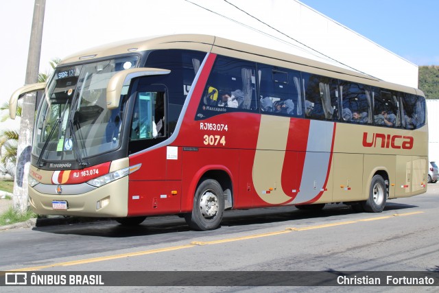 Transportes Única Petrópolis 3074 na cidade de Juiz de Fora, Minas Gerais, Brasil, por Christian  Fortunato. Número da foto: #13290757.