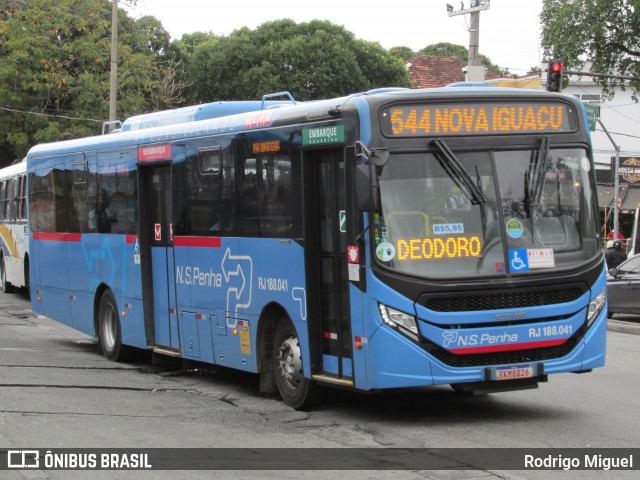 Viação Nossa Senhora da Penha RJ 188.041 na cidade de Rio de Janeiro, Rio de Janeiro, Brasil, por Rodrigo Miguel. Número da foto: #13291918.