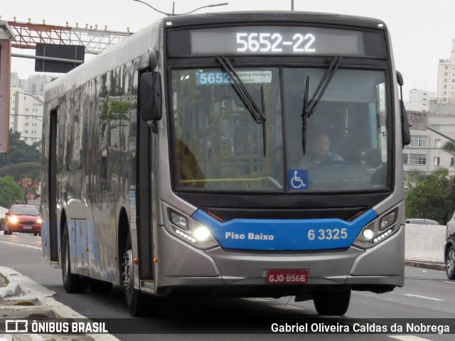 Viação Paratodos > São Jorge > Metropolitana São Paulo > Mobibrasil 6 3325 na cidade de São Paulo, São Paulo, Brasil, por Gabriel Oliveira Caldas da Nobrega. Número da foto: #13290937.