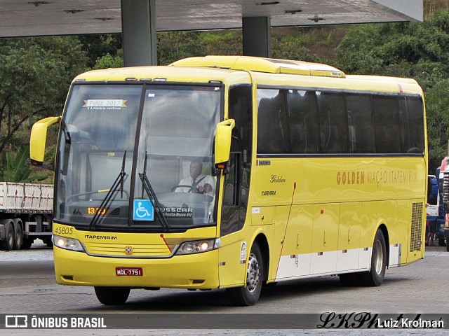 Viação Itapemirim 45805 na cidade de Juiz de Fora, Minas Gerais, Brasil, por Luiz Krolman. Número da foto: #13292252.