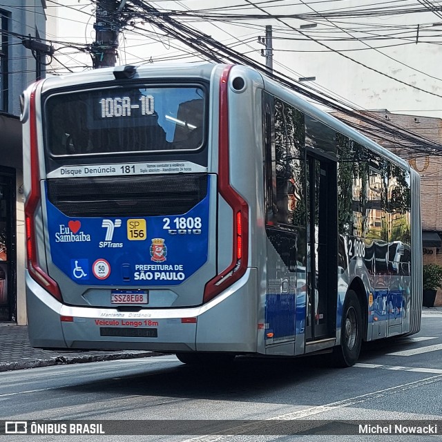 Sambaíba Transportes Urbanos 2 1808 na cidade de São Paulo, São Paulo, Brasil, por Michel Nowacki. Número da foto: #13293030.