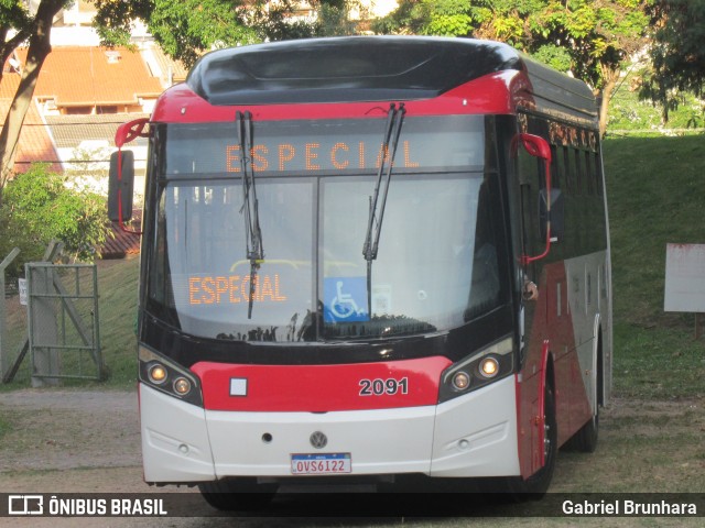 Itajaí Transportes Coletivos 2091 na cidade de Campinas, São Paulo, Brasil, por Gabriel Brunhara. Número da foto: #13291471.