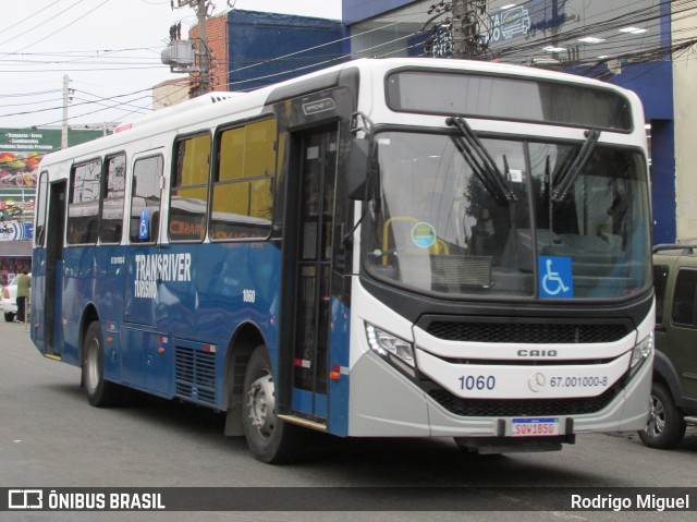 Transriver Transporte 1060 na cidade de Rio de Janeiro, Rio de Janeiro, Brasil, por Rodrigo Miguel. Número da foto: #13292227.