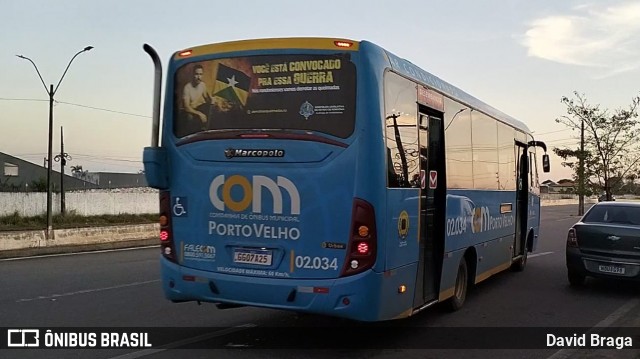 JTP Transportes - COM Porto Velho 02.034 na cidade de Porto Velho, Rondônia, Brasil, por David Braga. Número da foto: #13295027.
