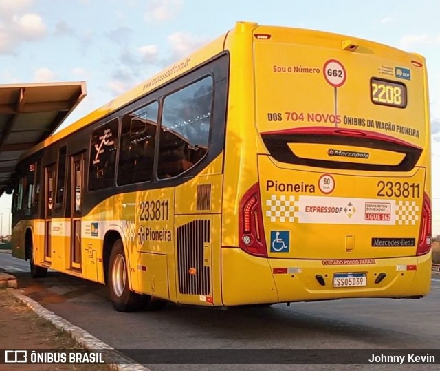 Viação Pioneira 233811 na cidade de Gama, Distrito Federal, Brasil, por Johnny Kevin. Número da foto: #13295143.
