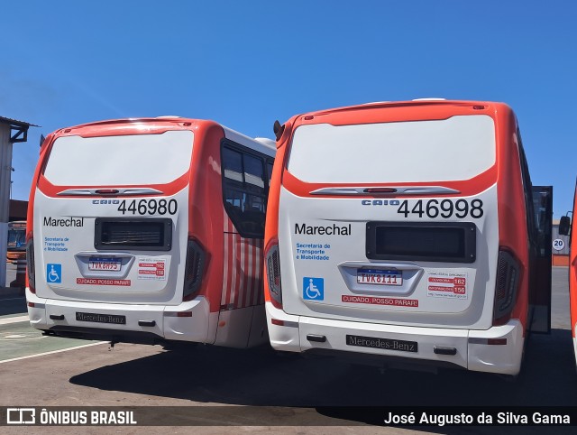 Auto Viação Marechal Brasília 446998 na cidade de Taguatinga, Distrito Federal, Brasil, por José Augusto da Silva Gama. Número da foto: #13294536.