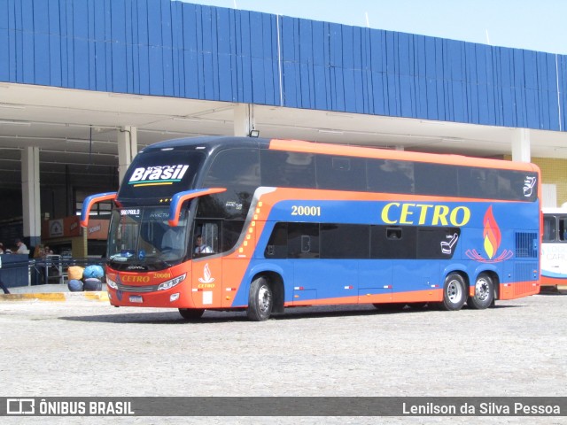 Viação Cetro 20001 na cidade de Caruaru, Pernambuco, Brasil, por Lenilson da Silva Pessoa. Número da foto: #13295104.