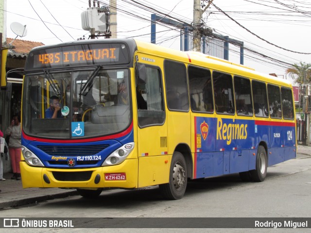 Auto Viação Reginas RJ 110.124 na cidade de Rio de Janeiro, Rio de Janeiro, Brasil, por Rodrigo Miguel. Número da foto: #13293916.