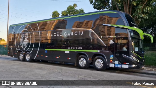 Viação Garcia 98111 na cidade de São Paulo, São Paulo, Brasil, por Fábio Paixão. Número da foto: #13293500.