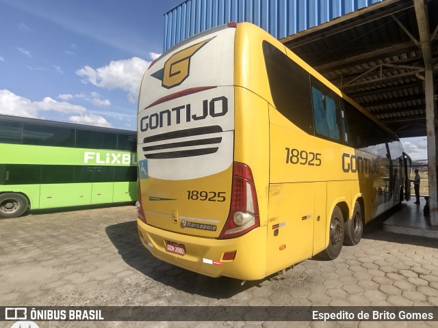Empresa Gontijo de Transportes 18925 na cidade de Salinas, Minas Gerais, Brasil, por Espedito de Brito Gomes. Número da foto: #13294972.