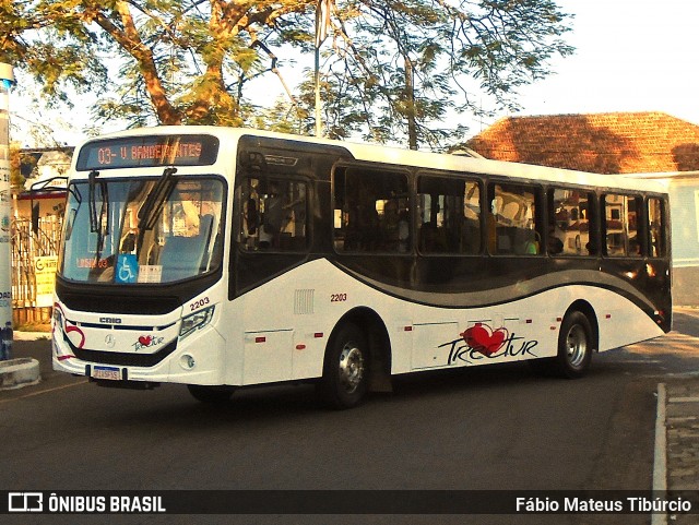 Trectur 2203 na cidade de Três Corações, Minas Gerais, Brasil, por Fábio Mateus Tibúrcio. Número da foto: #13294900.