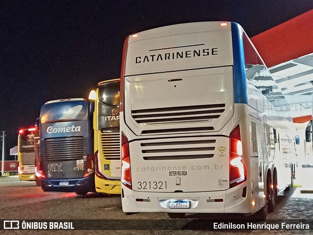 Auto Viação Catarinense 321321 na cidade de Registro, São Paulo, Brasil, por Edinilson Henrique Ferreira. Número da foto: #13294193.
