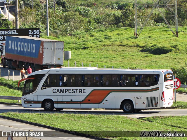 Viação Campestre 17600 na cidade de Aparecida, São Paulo, Brasil, por Luiz Krolman. Número da foto: #13295495.