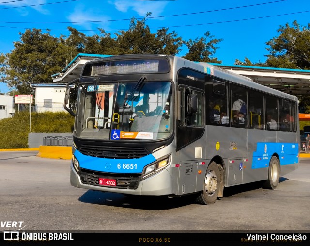 Transwolff Transportes e Turismo 6 6651 na cidade de São Paulo, São Paulo, Brasil, por Valnei Conceição. Número da foto: #13295966.