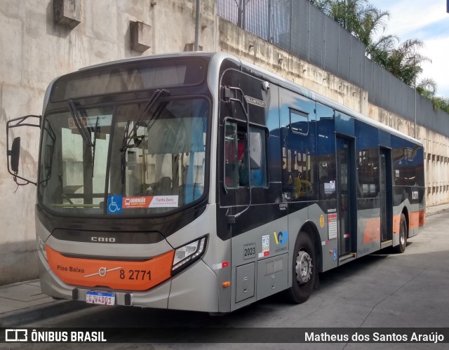 Viação Gato Preto 8 2771 na cidade de Osasco, São Paulo, Brasil, por Matheus dos Santos Araújo. Número da foto: #13294553.