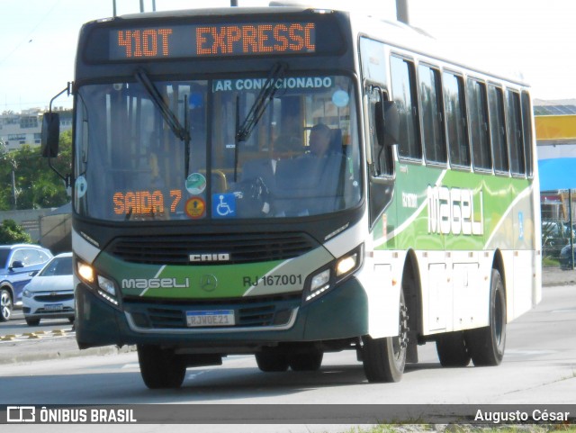 Transportes Mageli RJ 167.001 na cidade de Rio de Janeiro, Rio de Janeiro, Brasil, por Augusto César. Número da foto: #13294086.