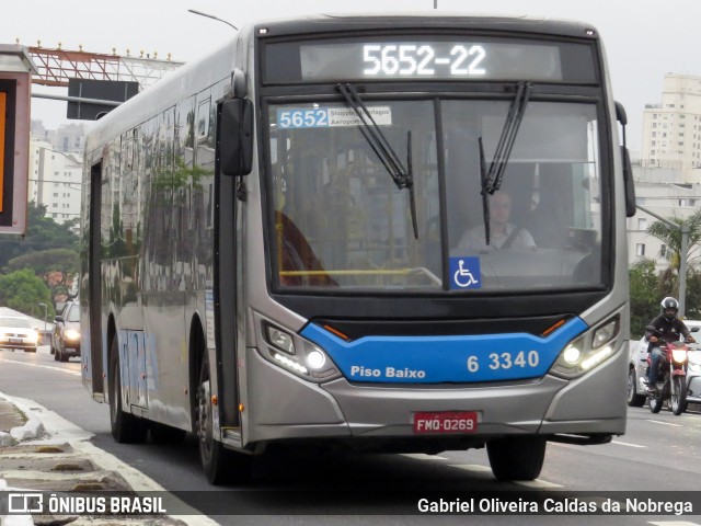 Viação Paratodos > São Jorge > Metropolitana São Paulo > Mobibrasil 6 3340 na cidade de São Paulo, São Paulo, Brasil, por Gabriel Oliveira Caldas da Nobrega. Número da foto: #13293875.