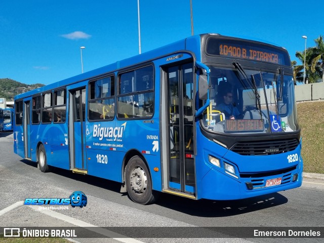 Biguaçu Transportes Coletivos Administração e Participação 1820 na cidade de Florianópolis, Santa Catarina, Brasil, por Emerson Dorneles. Número da foto: #13293904.