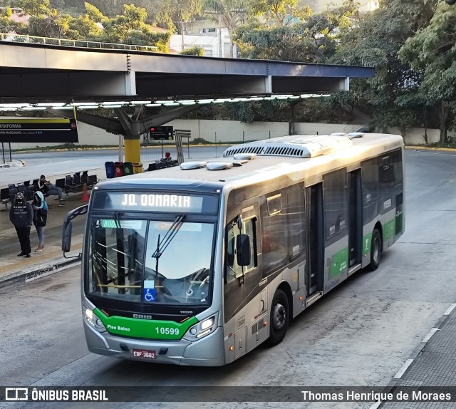 Viação Santa Brígida 1 0599 na cidade de São Paulo, São Paulo, Brasil, por Thomas Henrique de Moraes. Número da foto: #13293707.