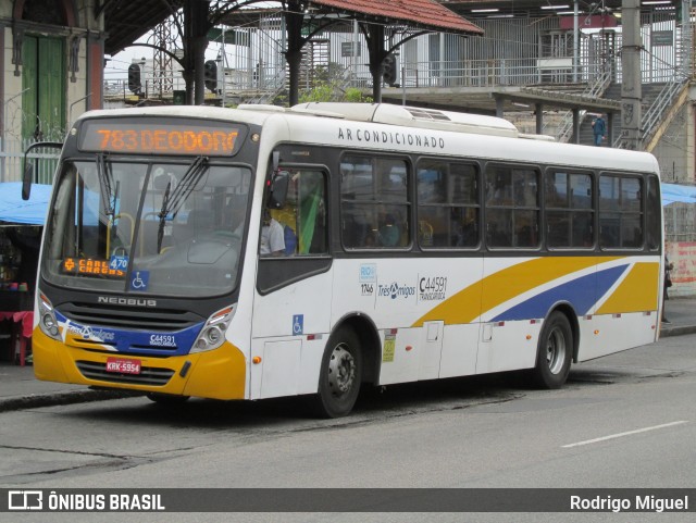 Auto Viação Três Amigos C44591 na cidade de Rio de Janeiro, Rio de Janeiro, Brasil, por Rodrigo Miguel. Número da foto: #13295325.