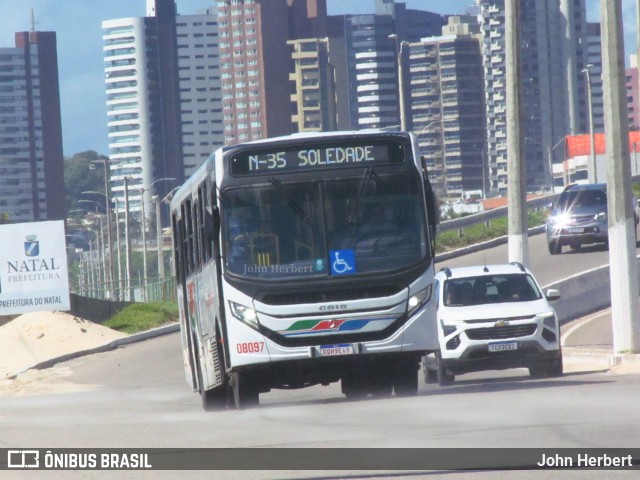 Transnacional Transportes Urbanos 08097 na cidade de Natal, Rio Grande do Norte, Brasil, por John Herbert. Número da foto: #13293738.