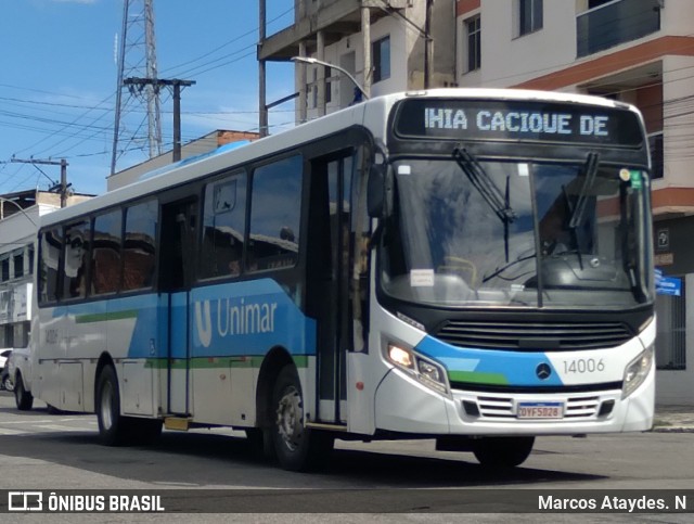 Unimar Transportes 14006 na cidade de Linhares, Espírito Santo, Brasil, por Marcos Ataydes. N. Número da foto: #13295432.