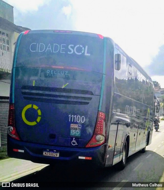 Viação Cidade Sol 11100 na cidade de Laje, Bahia, Brasil, por Matheus Calhau. Número da foto: #13294341.