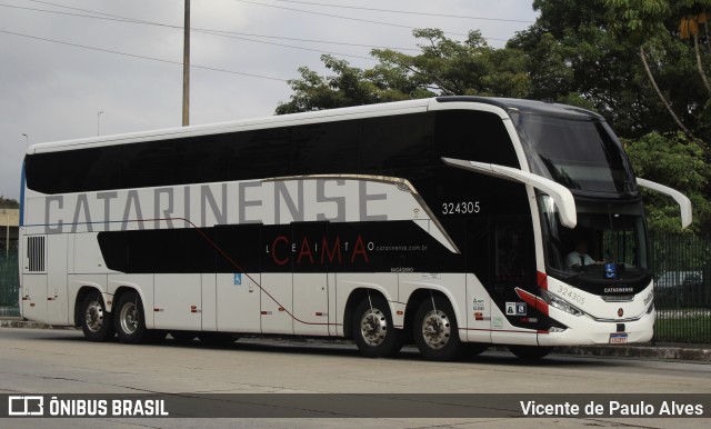 Auto Viação Catarinense 324305 na cidade de São Paulo, São Paulo, Brasil, por Vicente de Paulo Alves. Número da foto: #13296312.