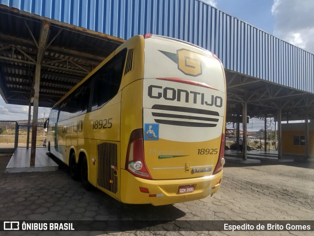 Empresa Gontijo de Transportes 18925 na cidade de Salinas, Minas Gerais, Brasil, por Espedito de Brito Gomes. Número da foto: #13294968.