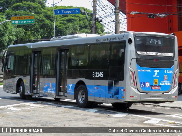 Viação Paratodos > São Jorge > Metropolitana São Paulo > Mobibrasil 6 3345 na cidade de São Paulo, São Paulo, Brasil, por Gabriel Oliveira Caldas da Nobrega. Número da foto: #13293877.