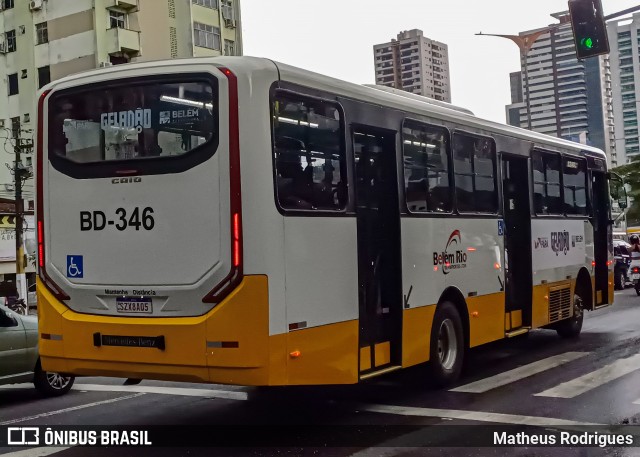 Belém Rio Transportes BD-346 na cidade de Belém, Pará, Brasil, por Matheus Rodrigues. Número da foto: #13271034.