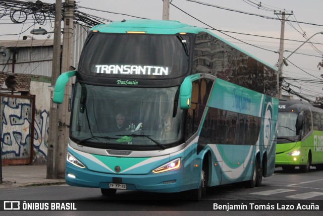 TranSantin TFYP32 na cidade de Estación Central, Santiago, Metropolitana de Santiago, Chile, por Benjamín Tomás Lazo Acuña. Número da foto: #13270246.
